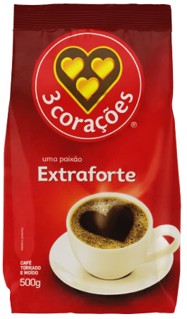 CAFÉ 3 CORAÇÕES EXTRA FORTE 500G