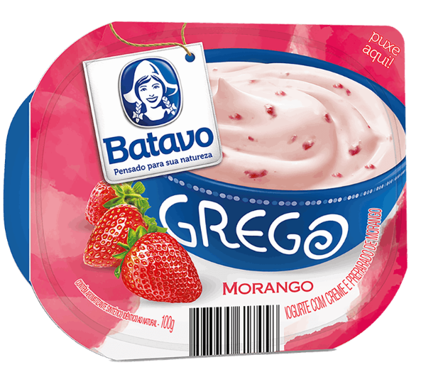 IOGURTE BATAVO GREGO MORANGO 100 G