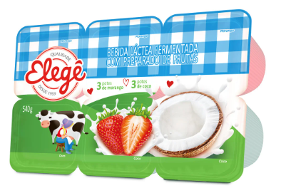 BEBIDA LACTEA ELEGE 510 G MORANGO COCO