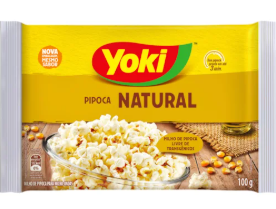 PIPOCA MICROONDAS YOKI NATURAL 100g