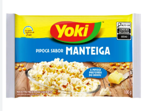 PIPOCA MICROONDAS YOKI BACON 100g