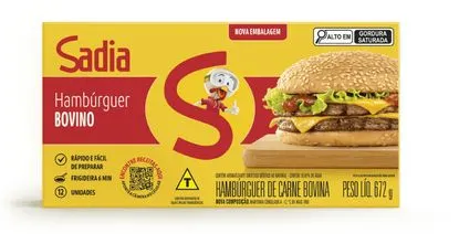 HAMBÚRGUER BOVINO SADIA 672 G