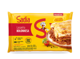 LASANHA SADIA BOLONHESA 600G