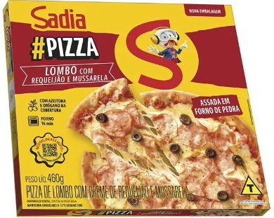 PIZZA LOMBO DEFUMADO COM CATUPIRY SADIA 460G