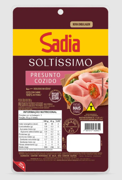 PRESUNTO FATIADO SADIA 200 G
