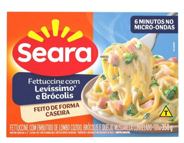 FETTUCINE SEARA PERU COM BROCOLIS 350G