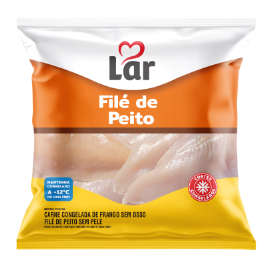 FILÉ DE PEITO FRANGO CONGELADO ENVELOPE LAR 1KG