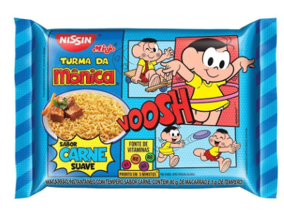 MACARRÃO INSTANTÂNEO NISSIN MIOJO CARNE SUAVE 85 G
