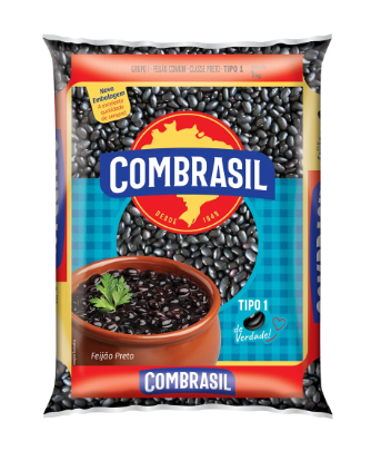 FEIJÃO PRETO COMBRASIL TIPO 1 1Kg