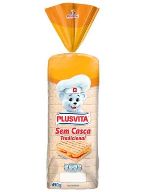 PÃO PLUS VITA SEM CASCA 450G
