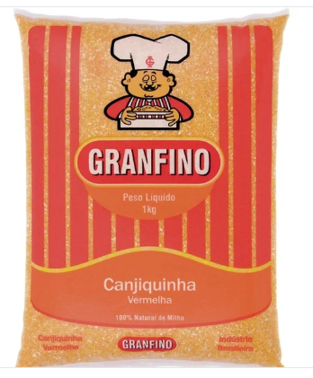 CANJIQUINHA VERMELHA GRANFINO 1KG