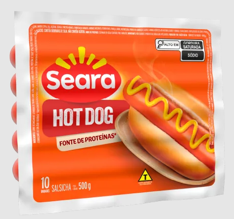 SALSICHA SEARA HOT DOG 500G