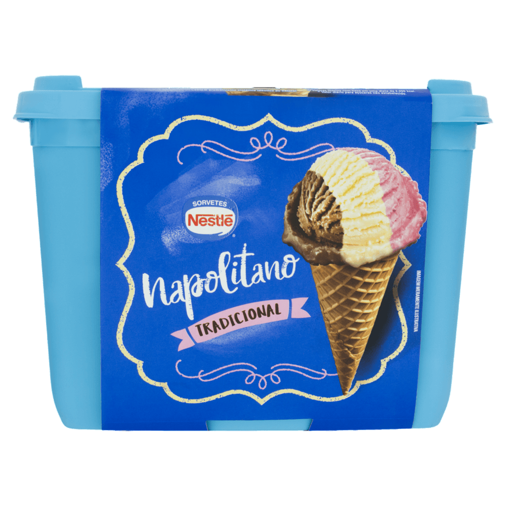 SORVETE TRADICIONAL NAPOLITANO NESTLÉ 1,5L