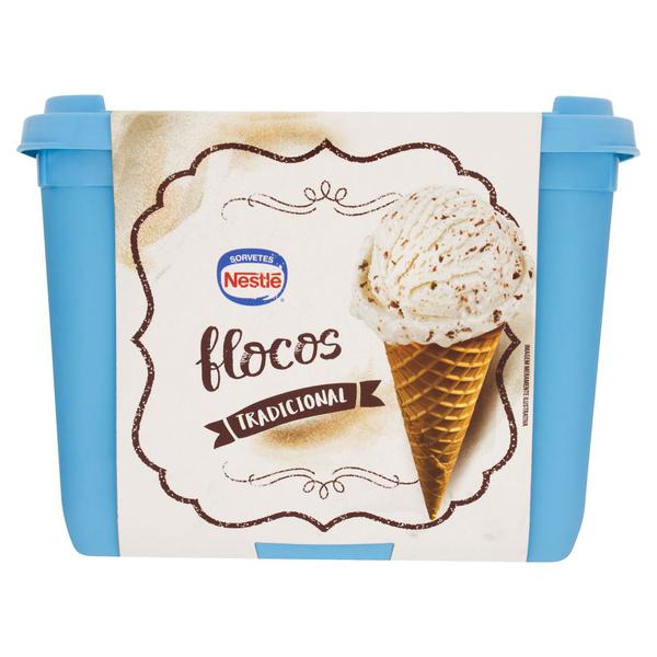 SORVETE NESTLE TRADICIONAL FLOCOS 1,5 L