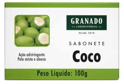 SABÃO COCO BARRA TABLETE 100g