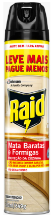 INSETICIDA AEROSOL RAID BARATA E FORMIGA 420ML