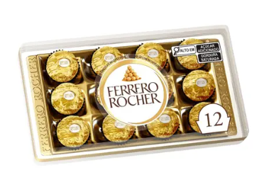 BOMBOM FERRERO ROCHER CAIXA 150 G T12