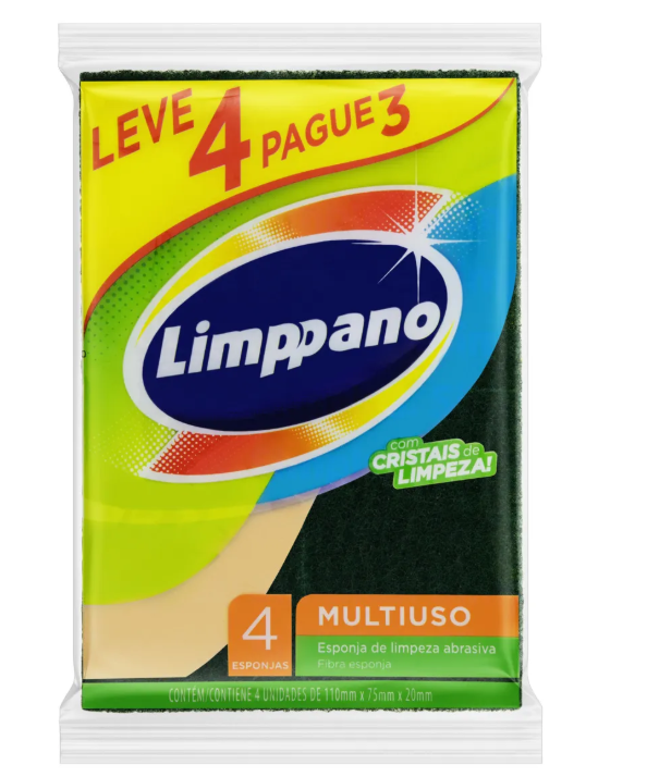 ESPONJA LIMPPANO M.USO ECONOMICA C/4