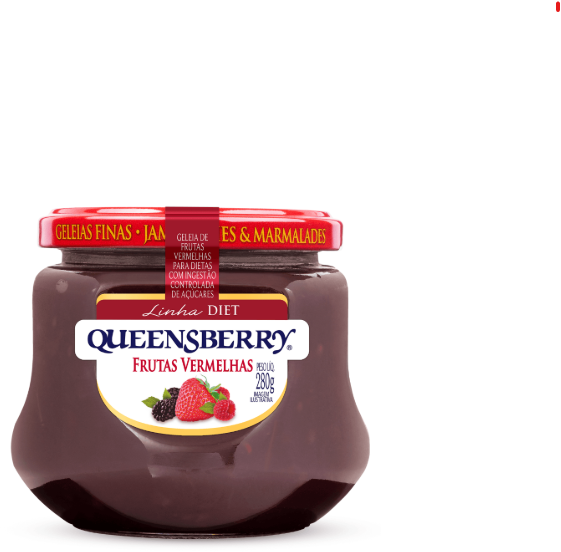 GELÉIA FRUTAS VERMELHAS DIET QUEENSBERRY 280G