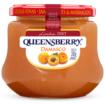 GELÉIA DAMASCO DIET QUEENSBERRY 280G