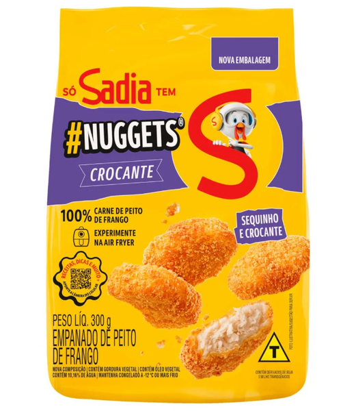 NUGGETS SADIA FRANGO CROCANTE 300G