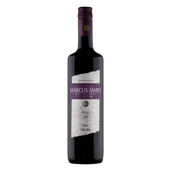 VINHO TINTO NACIONAL MARCUS JAMES MERLOT 750ML