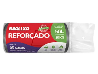 SACO LIXO BAGLIXO REFORÇADO 50L