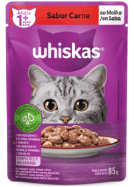 RAÇÃO PARA GATOS WHISKAS CARNE 85 G
