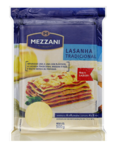 MASSA P/LASANHA MEZZANI 500G