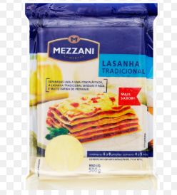 MASSA P/LASANHA MEZZANI 500G