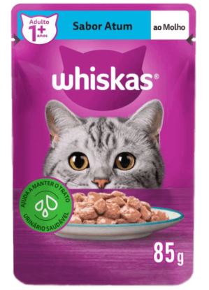 RACAO P/GATOS WHISKAS 85G ATUM