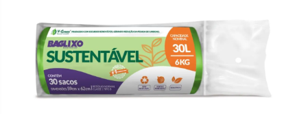 SACO LIXO BAGLIXO SUSTENTÁVEL 30L