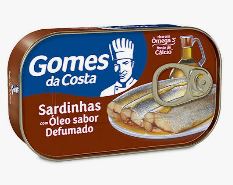 SARDINHA ÓLEO DEFUMADO GOMES DA COSTA 125G