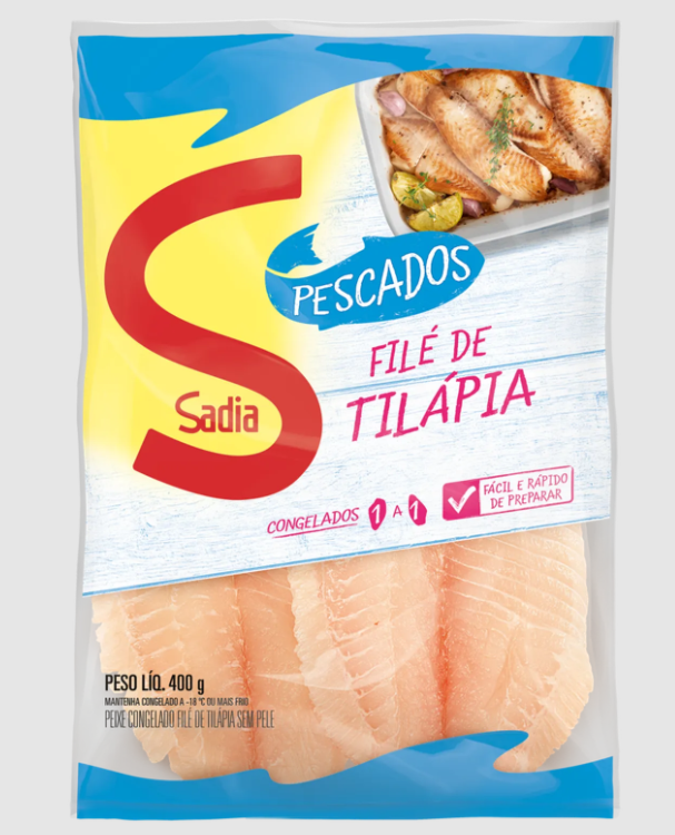 FILE DE TILAPIA SADIA CONGELADO 400G