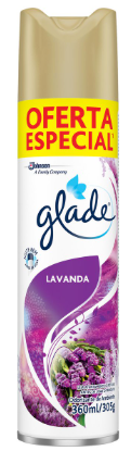 GLADE AEROSOL LAVANDA 360ML GRATIS 20% DESCONTO