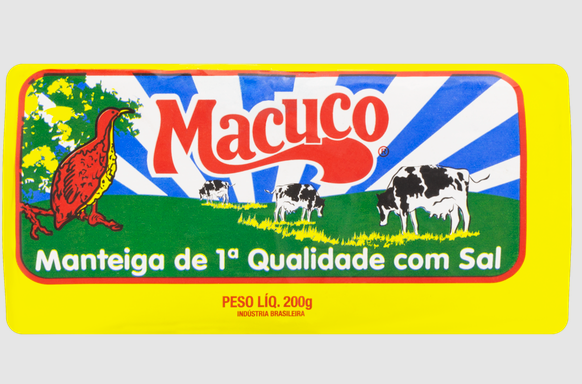MANTEIGA MACUCO TABLETE COM SAL 200G