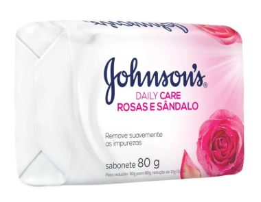 SABONETE JOHNSONS ROSAS E SÂNDALO 80G