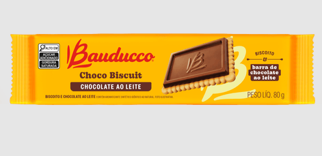 BISCOITO CHOCOBISCUIT AO LEITE BAUDUCCO 80G