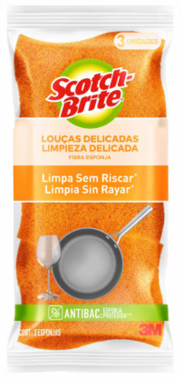 ESPONJA SCOTCH BRITE N/RIS 3UN LARANJA