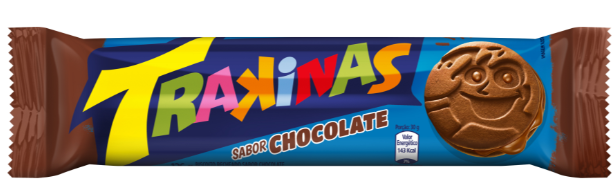 BISCOITO RECHEADO TRAKINAS CHOCOLATE 126G