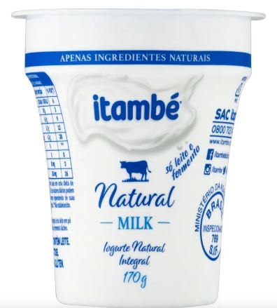 IOGURTE NATURAL ITAMBE MILK 170G