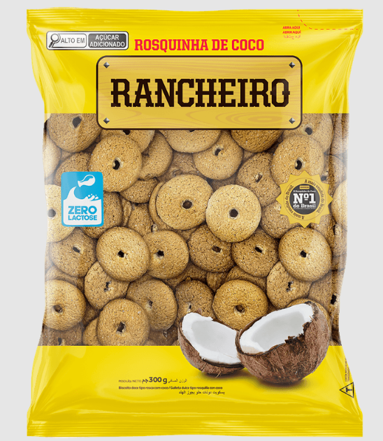 ROSQUINHA RANCHEIRO COCO 300G