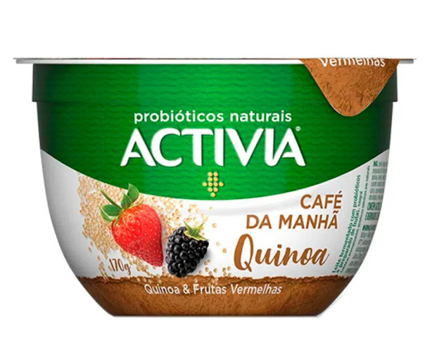 ACTIVIA CAFÉ DA MANHÃ LINHACA E MORANGO 170G
