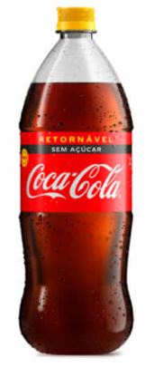REFRIGERANTE RETORNÁVEL COCA COLA SEM AÇÚCAR 2L