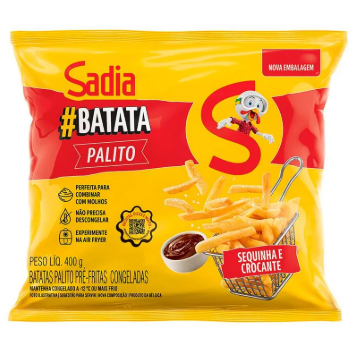 BATATA CONGELADA PRÉ FRITA SADIA 400G