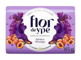 SABONETE FLOR DE YPÊ FRÉSIA E PÊSSEGO 85 G