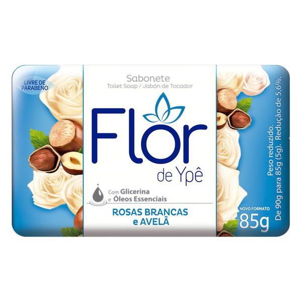 SABONETE FLOR DE YPÊ ROSAS E AVELÃ 85 G