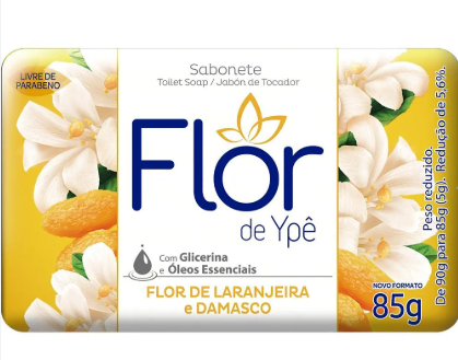SABONETE FLOR DE YPÊ BAUNILHA E AMÊNDOA 85 G