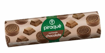 BISCOITO RECHEADO PIRAQUÊ CHOCOLATE 160 G