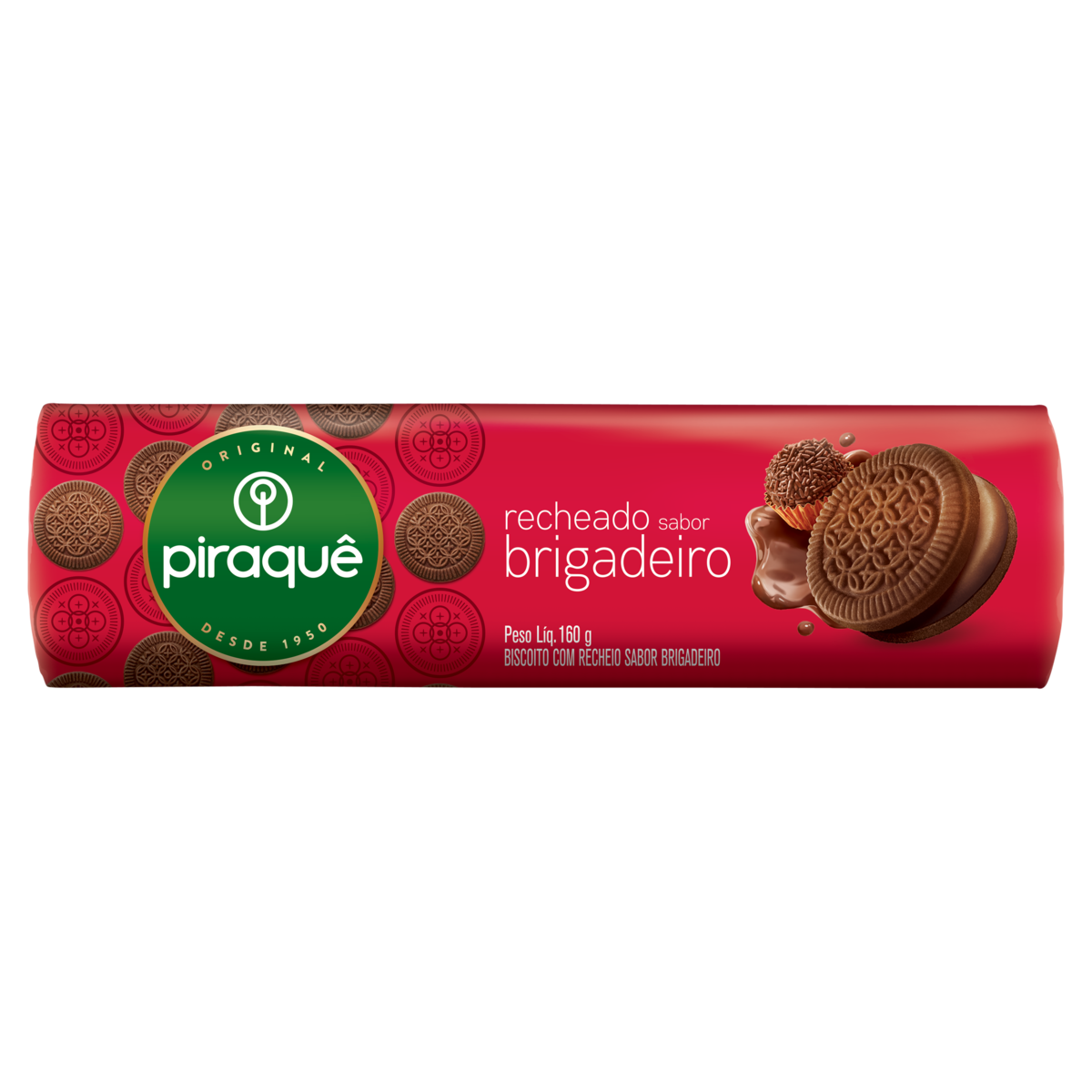 BISC RECH PIRAQUE 160 G BRIGADEIRO